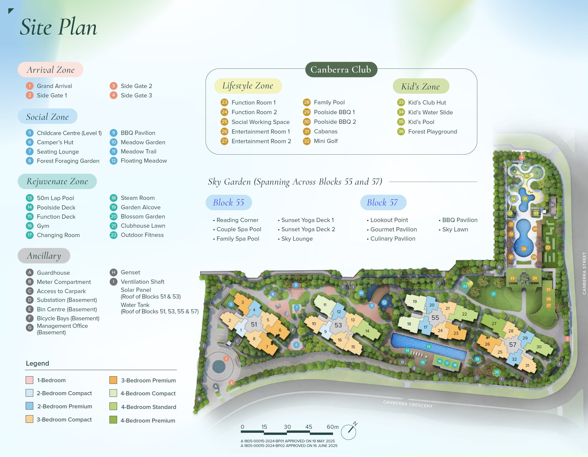 Site plan, tap to enlarge