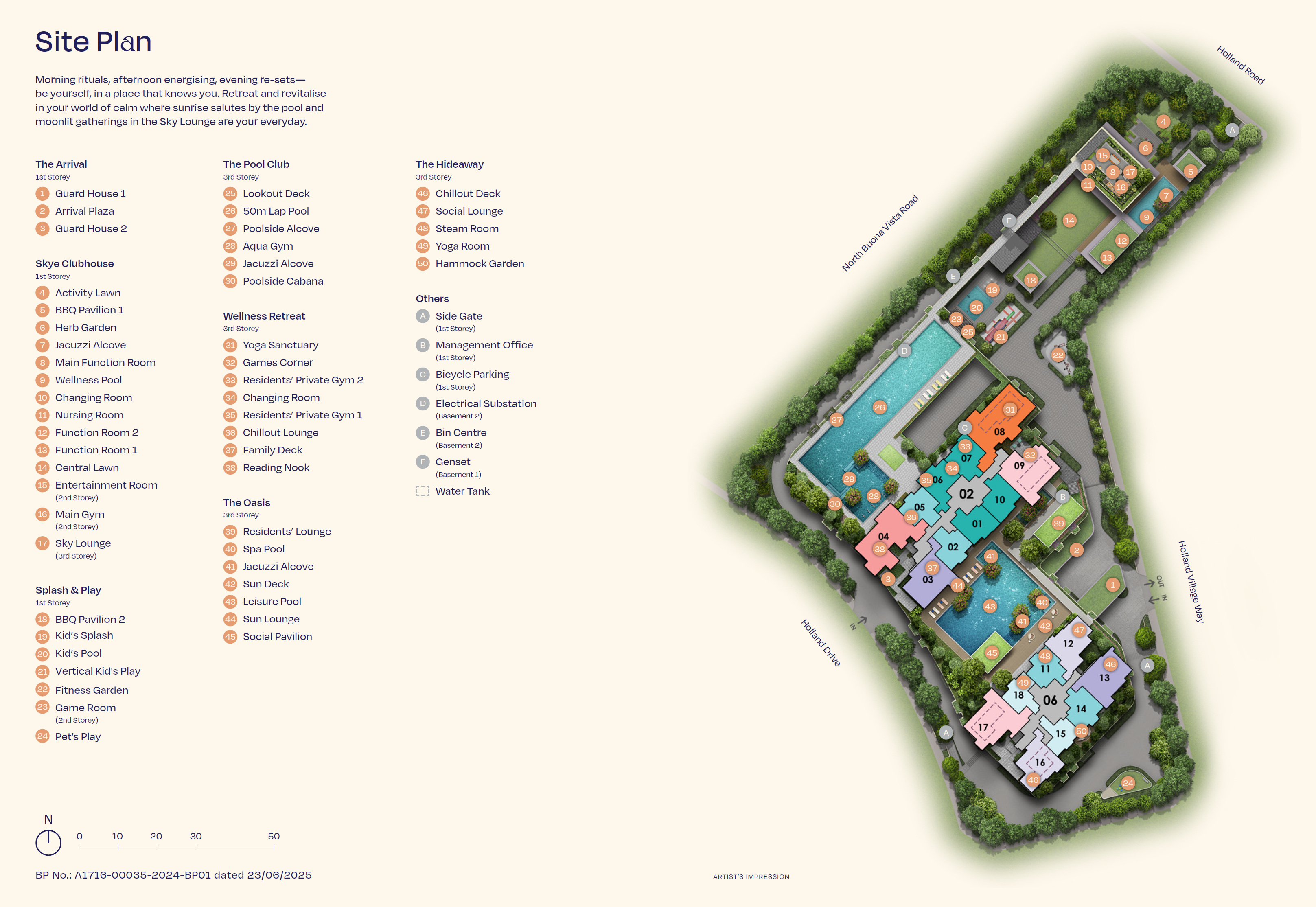 Site plan, tap to enlarge