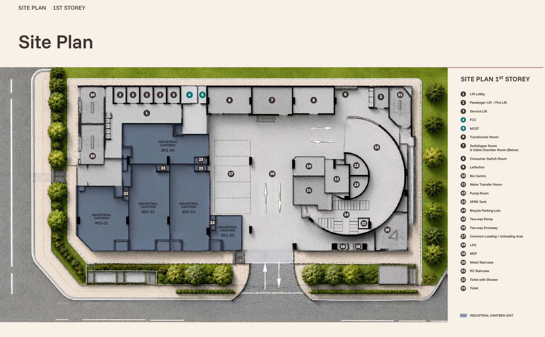 Site plan, tap to enlarge